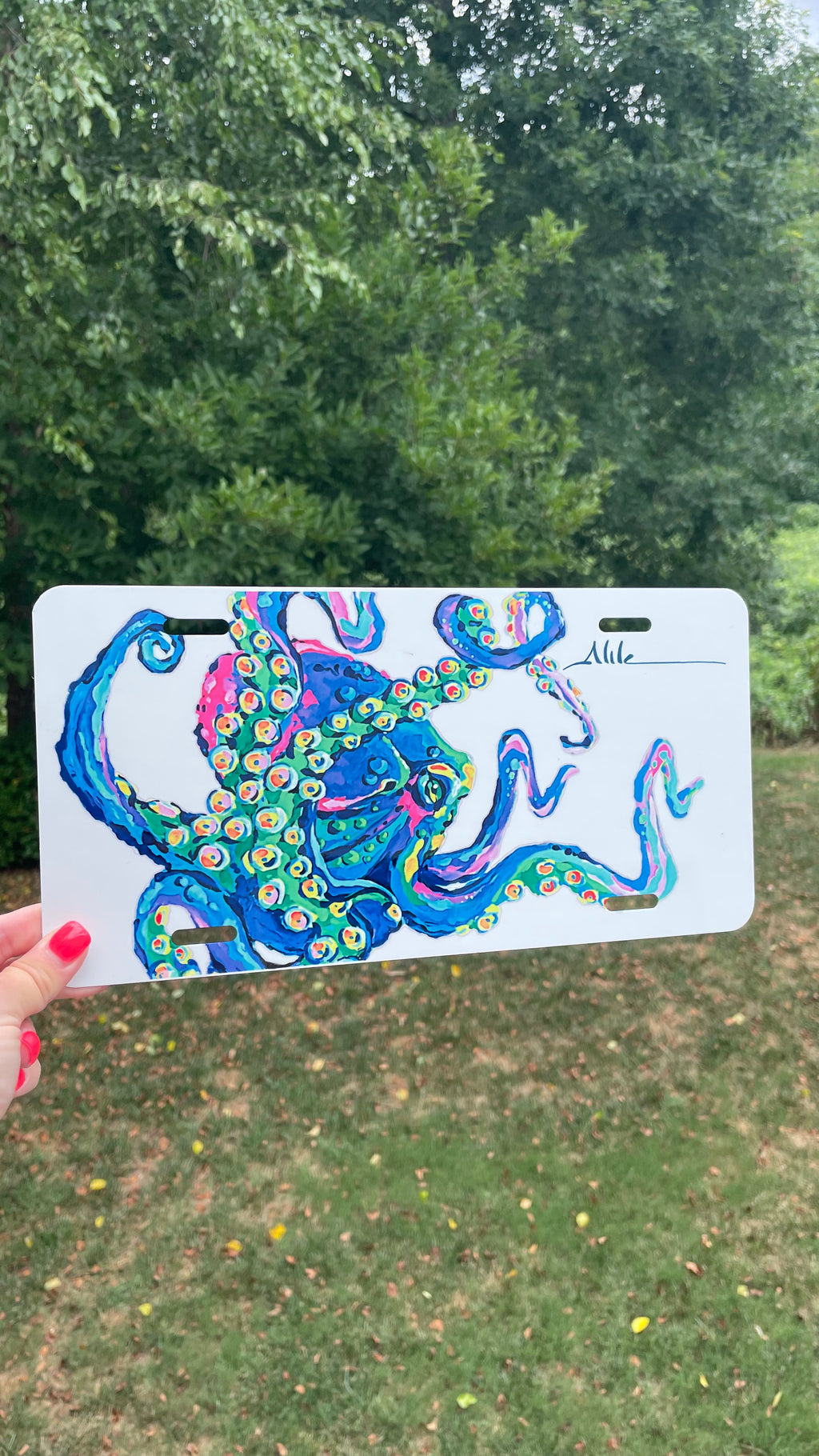 “SquibSea” Octopus License Plate