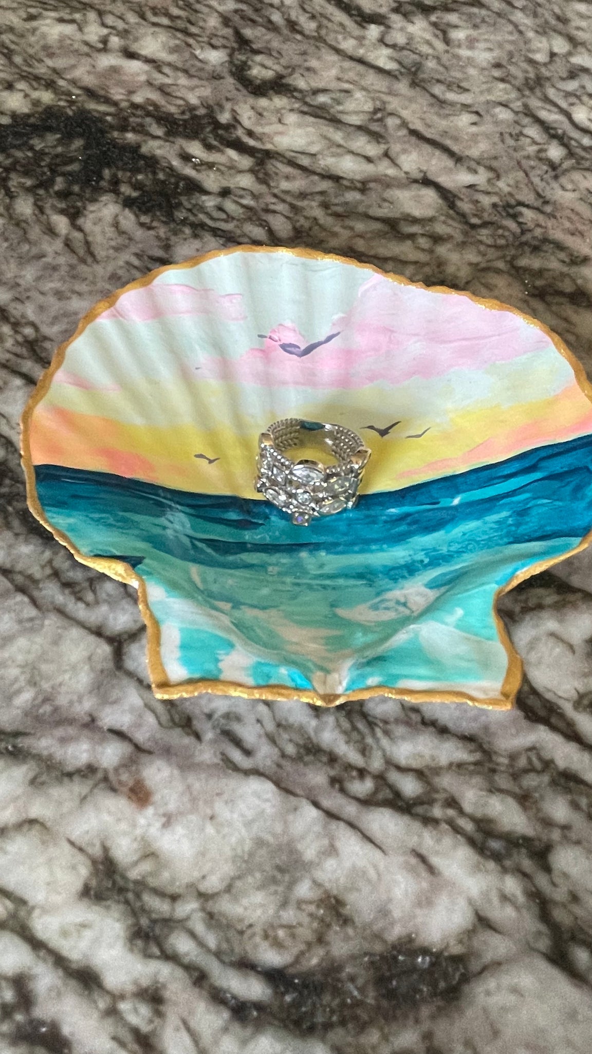 Hand Painted Shell