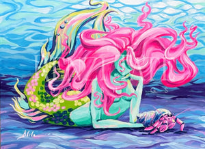 Original Mermaid And Hermit Crab Original