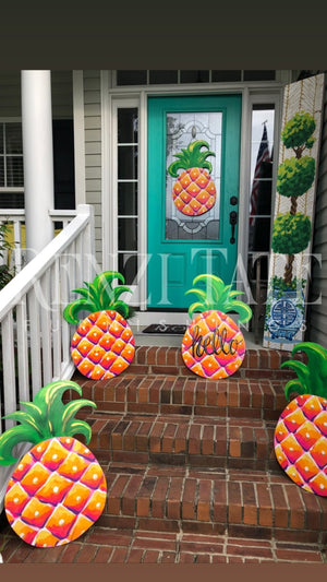 Reversible Pineapple Door Hanger Miscellaneous