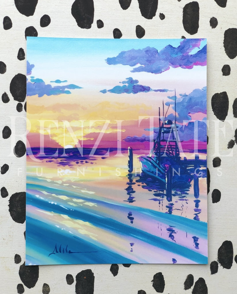 Sunset Daze Flat Print