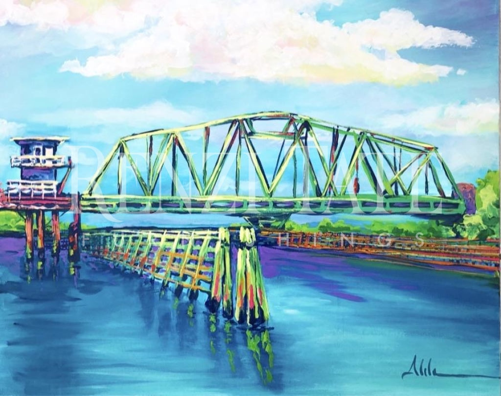 Topsail Swing Bridge Limited Edition Print